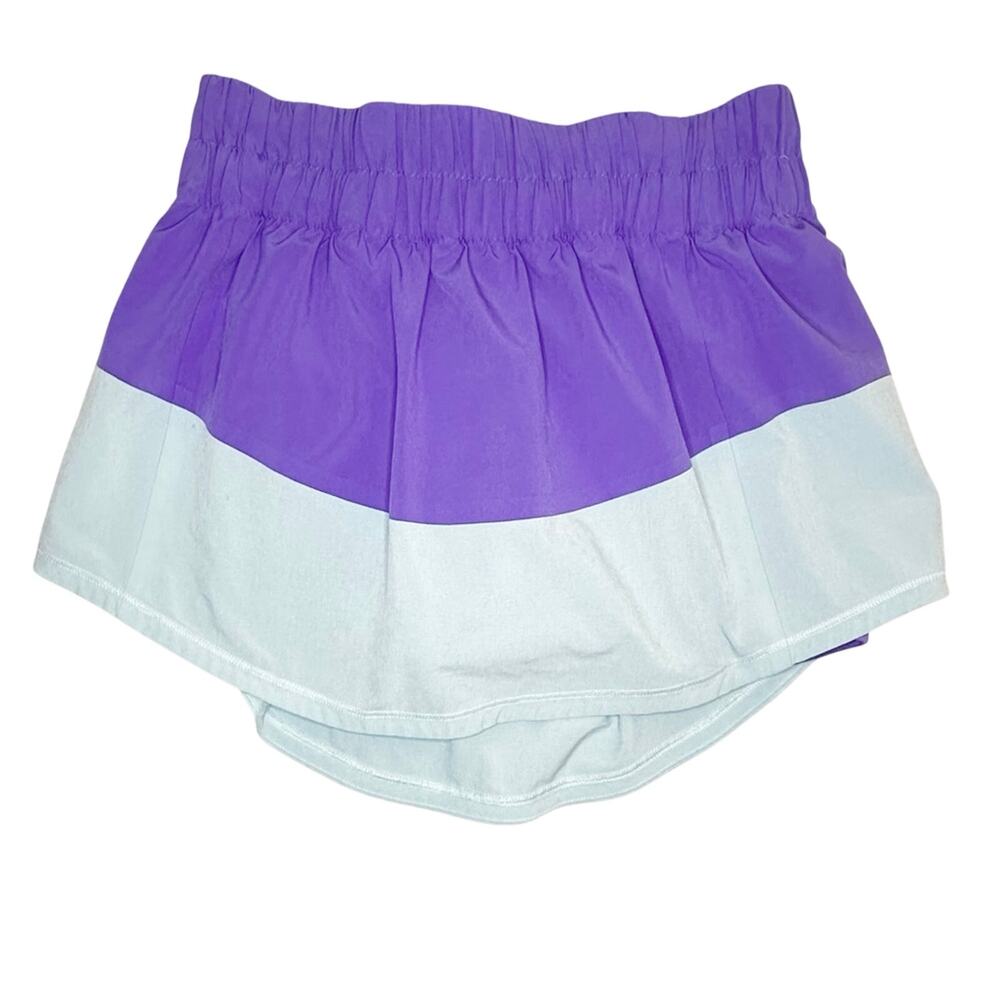 LULULEMON Breeze By Skirt Power Purple Aquamarine Blue Size 4 Tennis Prep Skort